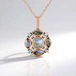 Collana in argento con Labradorite Blu Maniry (KM by Juwelo)
