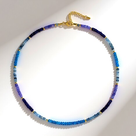 Collana in argento con Acquamarina Santa Maria (Riya)