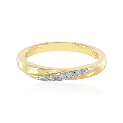 Zilveren ring met een I2 (I) Diamant