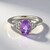 Bague en argent et Améthyste d'Uruguay