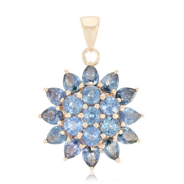 Pendentif en argent et Saphir du Laos