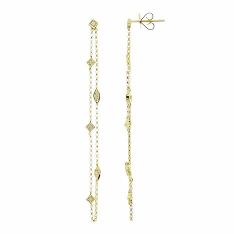 10K SI1 (H) Diamond Gold Earrings