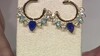 Pendientes en plata con Cuarzo azul