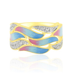 Anillo en plata con Topacio blanco