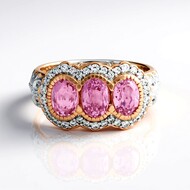 Brazilian Kunzite Silver Ring (Gems en Vogue)