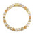 Zilveren armband met witte maanstenen (KM by Juwelo)