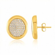 Boucles d'oreilles en argent et Zircon (de Melo Essence)