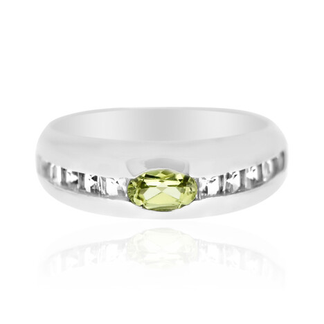 Zilveren ring met een Mali Granaat