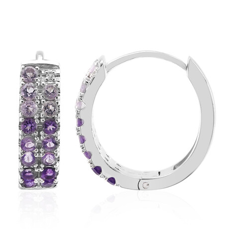 Amethyst-Silberohrringe