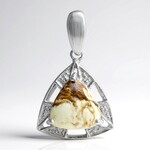 Ciondolo in argento con Magnesite