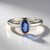 Anello in argento con Cianite del Nepal