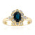 Blauer Kings Plains-Saphir-Goldring