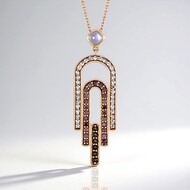 Collier en argent et Pierre de Lune blanche (KM by Juwelo)