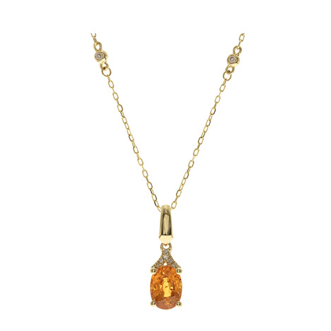 Collana in oro con Spessartina (CIRARI)