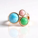 Anello in argento con Larimar (KM by Juwelo)
