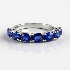 Anello in argento con Cianite del Nepal