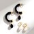 Orecchini in argento con Onice Nero (Dallas Prince Designs)