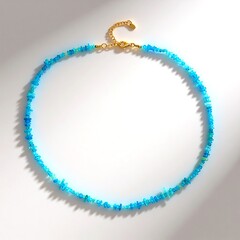 Collana in argento con Opale Blu dell'Etiopia