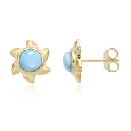 Larimar-Silberohrringe