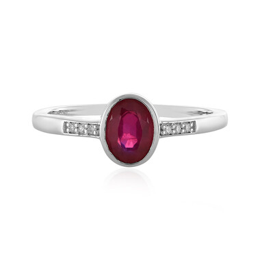 Anello in argento con Rubino del Madagascar