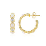 Boucles d'oreilles en argent et Opale Welo