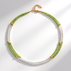 Collana in argento con Peridoto