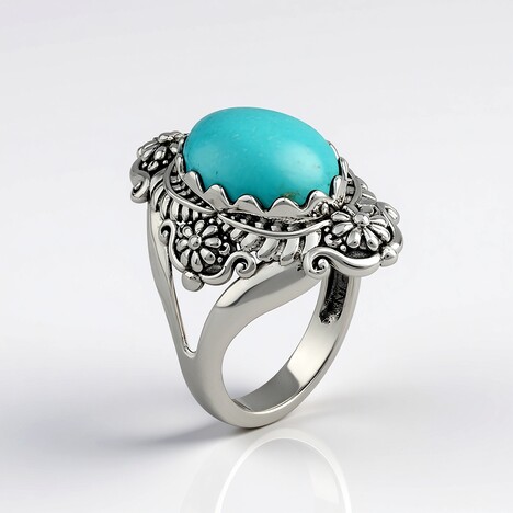 Anello in argento con Turchese (Desert Chic)
