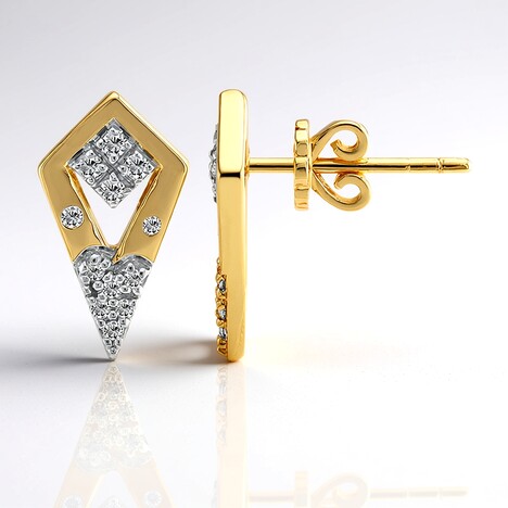 Orecchini in oro con Diamante VVS1 (G) (Annette)