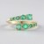 Bague en or et Emeraude de Colombie (de Melo Gold)