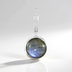 Ciondolo in argento con Labradorite Blu Maniry