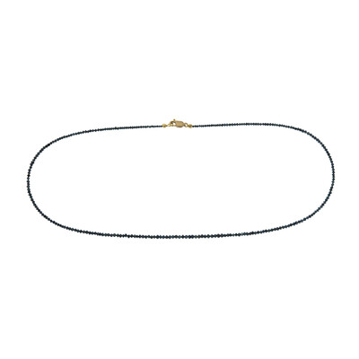 Gouden halsketting met blauwe diamanten (CUSTODANA)
