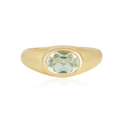 Anillo en plata con Amatista verde