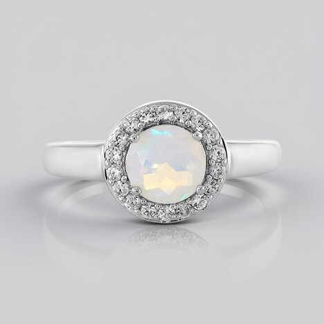 Anello in argento con Opale di Welo