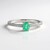 Anello in argento con Smeraldo Russo (Adela Silber)