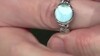 Anillo en plata con Larimar