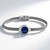 Brazalete en plata con Cianita de Nepal (Nan Collection)
