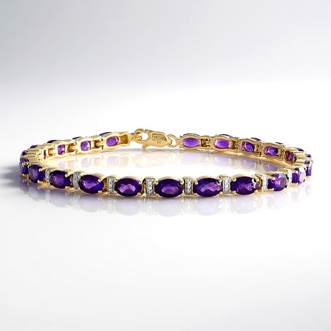 Bracciale in argento con Ametista Zambiana