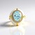 Anello in argento con Topazio Blu Cielo