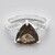 Anello in argento con Quarzo Fumè