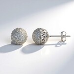 Orecchini in argento con Zircone (Adela Silber)