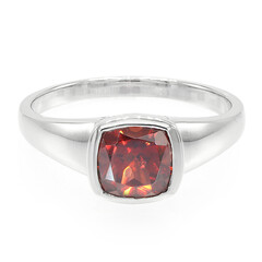 Bague en argent et Grenat du Mozambique