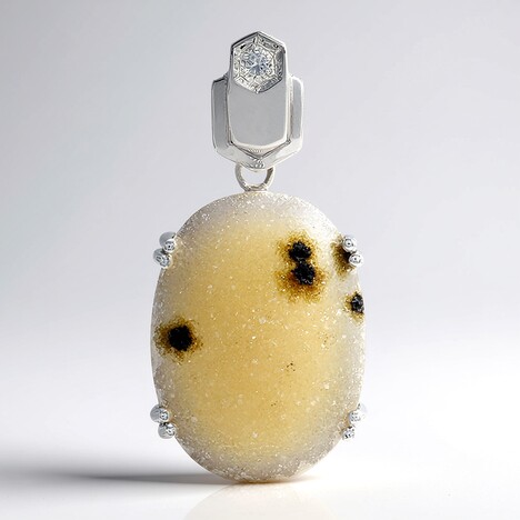 Ciondolo in argento con Agata Glitter