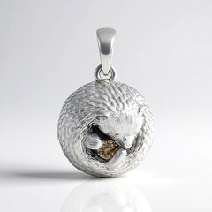 Ciondolo in argento con Diamante Champagne I2 (de Melo Essence)