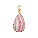 Rhodochrosite Silver Pendant (Bali Barong)