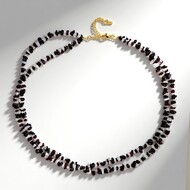 Collar en plata con Piedra de Luna arcoíris