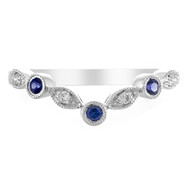 Gouden ring met Blauwe Ceylon saffieren (CIRARI)