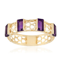 Sambia-Amethyst-Goldring (Ornaments by de Melo)