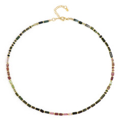 Fancy Tourmaline Silver Necklace