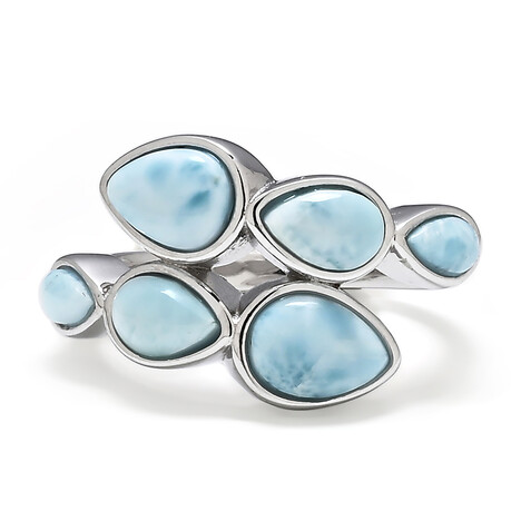 Anello in argento con Larimar
