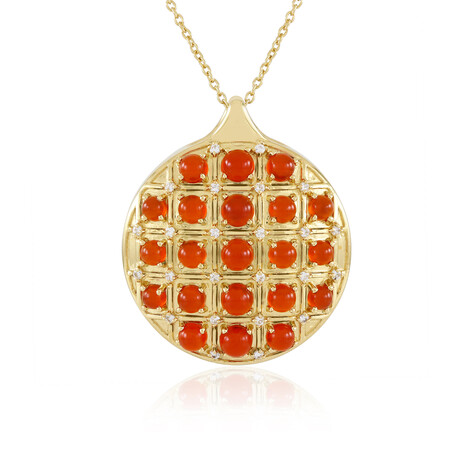 Collana in argento con Corniola (KM by Juwelo)